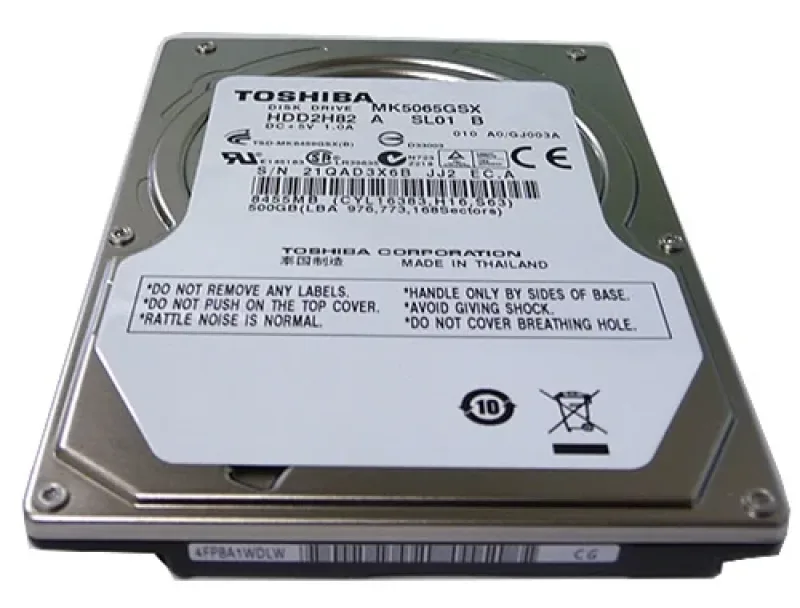 PX1826E-1HE0 - Toshiba 500GB 5400RPM SATA 3GB/s 8MB Cache 2.5-inch Hard Disk Drive