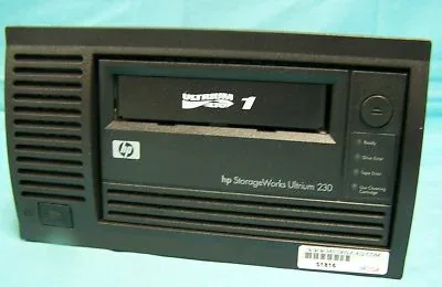 HP Q1517A#ABA StorageWorks LTO Ultrium 230 Tape Drive 100GB (Native)/200GB (Compressed) 5.25 1H External
