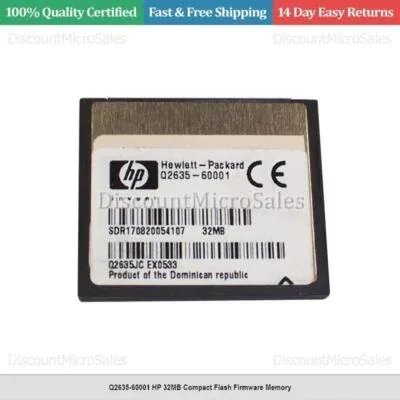 Q2635-67903 - HP 32MB Compact Flash Firmware Memory for LaserJet 4650/9040/9050 Series Multifunction Printer