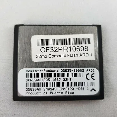 Q2635-67916 - HP 32MB Compact Flash Firmware Memory for LaserJet 4650/9040/9050 Series Multifunction Printer