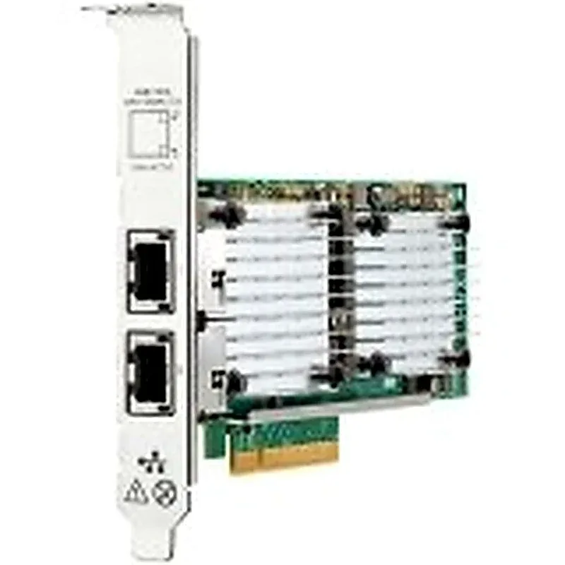 HPE Q2P91A HP Q2P91A Broadcom 2 x Ports 10Gb/s 10GBase-T PCI Express 2.0 x8 Network Adapter