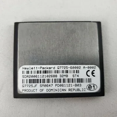 Q7725JF - HP 32MB Compact Flash Firmware Memory for Color LaserJet 4700 Series Multifunction Printer