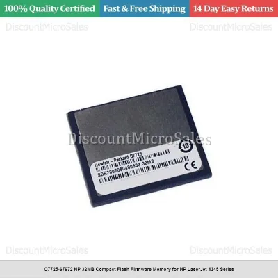 Q7725JH - HP 32MB Compact Flash Firmware Memory for Color LaserJet 4700 Series Multifunction Printer