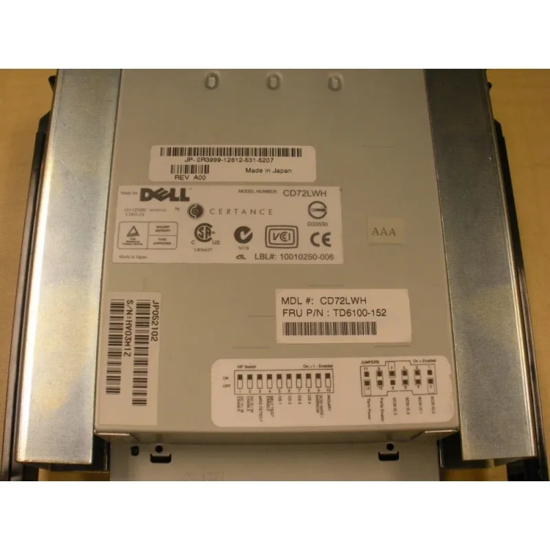 R3999 - Dell 36/72GB DDS-5 DAT72 SCSI LVD 4mm 68-Pin Tape Drive