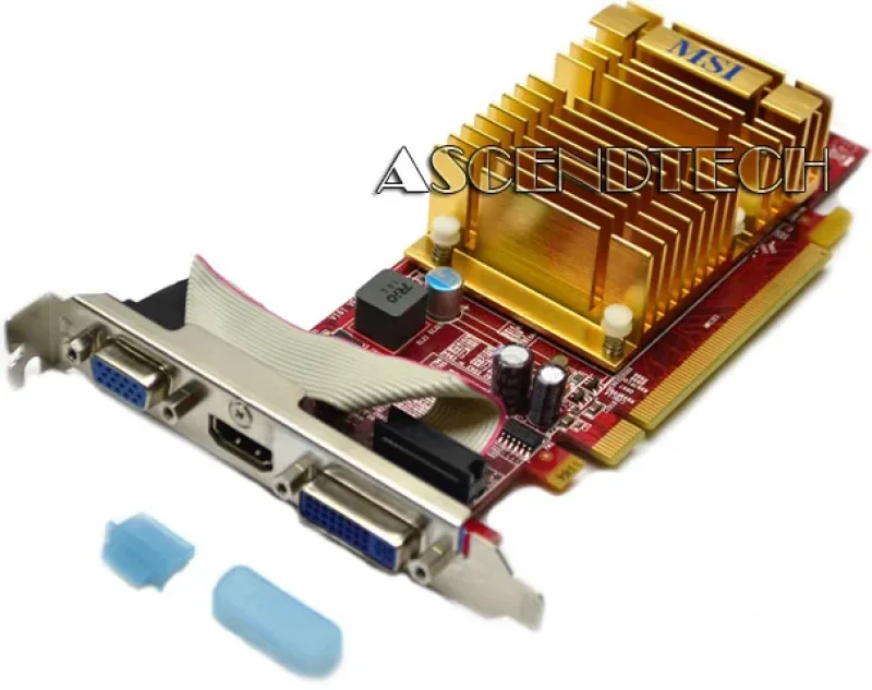 MSI R4350-MD1GD3H/LP Radeon HD 4350 1GB DDR3 64-Bit PCI Express 2.0 x16 DVI HDMI Video Graphics Card
