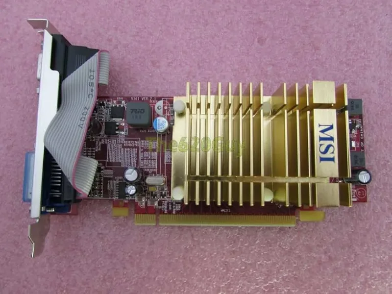 MSI R4350-MD512H/D3 ATI Radeon HD 4350 512MB DDR3 64-Bit DVI/HDMI PCI Express 2.0 x16 Video Graphics Card