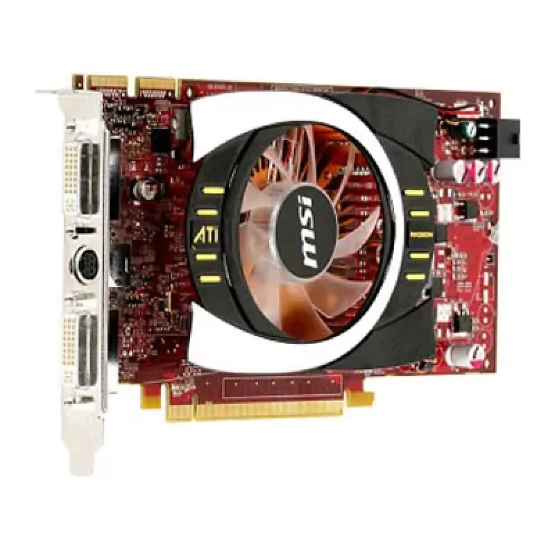 R4770-T2D512 - MSI Radeon HD 4770 512MB GDDR5 128-Bit PCI Express 2.0 x16 HDCP Ready CrossFire Supported Video Graphics Card