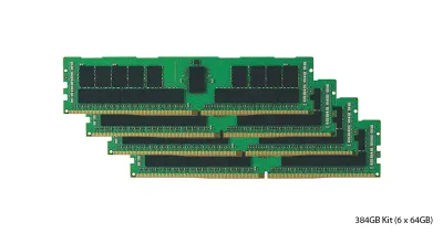 R4C28A - HPE 384GB Kit (6X64GB) DDR4-2933MHz PC4-23400 ECC Registered CL21 288-Pin RDIMM 1.2V Dual Rank Memory