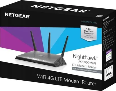 R7100LG-100EUS - Netgear Nighthawk AC1900 WiFi 4G LTE Modem Router