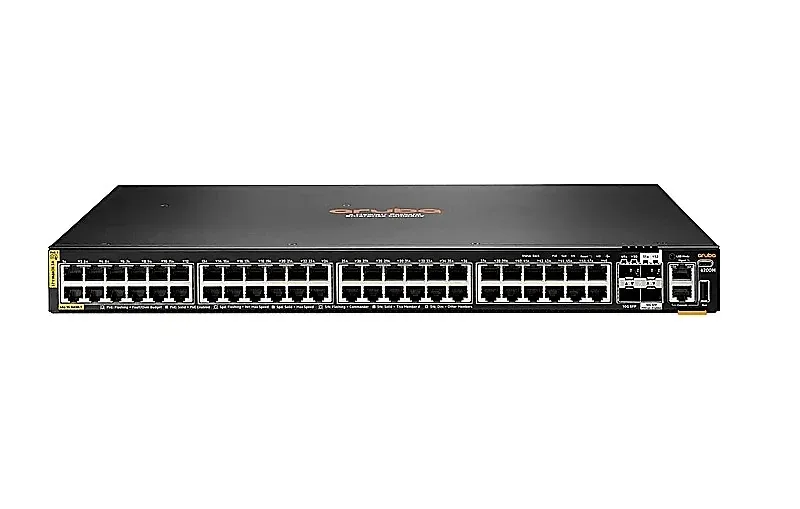 HPE R8Q70-61001 Aruba 6200M-48G 48-Ports PoE+ RJ-45 10/100/1000Base-T 4-Ports SFP+ 10GBase-X Layer 3 Managed 1U Rack-mountable Network Switch