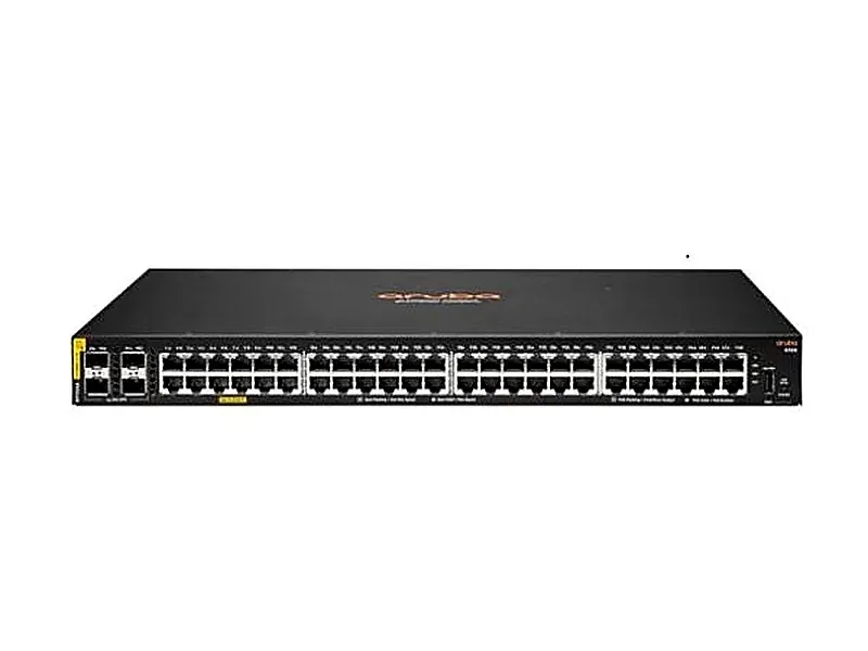 HPE R9Y04-61001 Aruba CX 6100 48-Ports PoE+ 10/100/1000Base-T RJ-45 Gigabit Ethernet 4-Ports 10GBase-X SFP+ Layer 3 Managed 1U Rack-mountable Network Switch