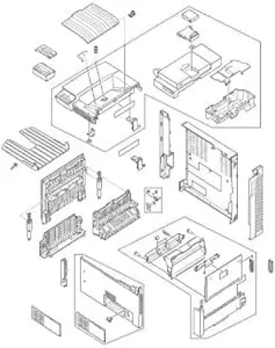 RB1-6421 - HP Chassis Foot for 81XX Series Laser Printer