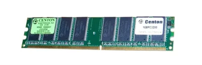 RD608G07 - Centon 1GB DDR-400MHz PC3200 Non-ECC Unbuffered CL3 184-Pin UDIMM 2.5V Dual Rank Memory Module