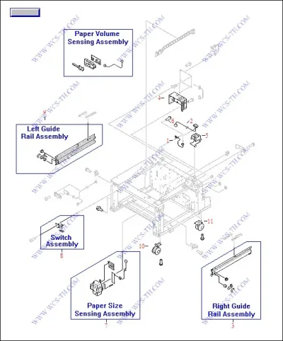 RG5-6207-060 - HP 2000-Sheet Feeder Paper Size Sensor for LaserJet 9000 / 9040 / 9050 Series