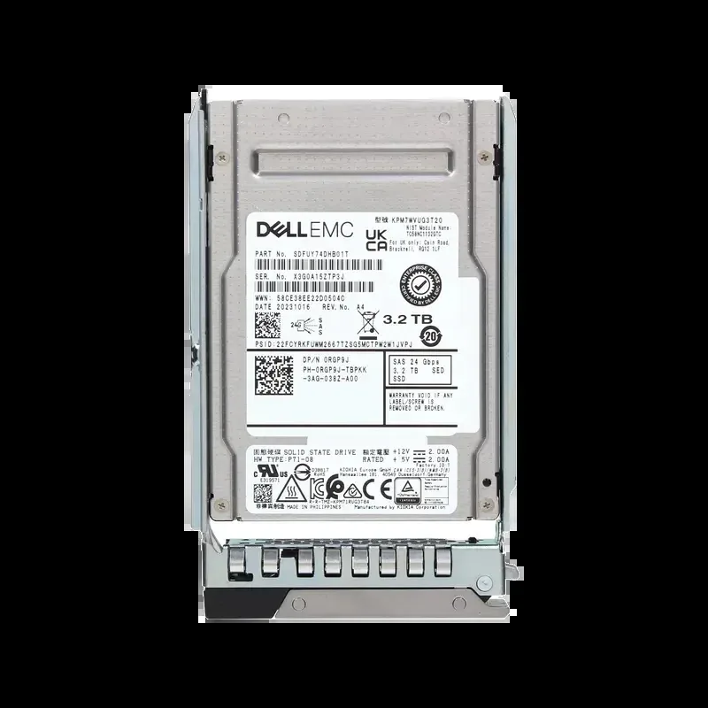 Dell RGP9J 3.2TB SAS 24Gb/s Mixed Use SED 3DWPD 2.5-Inch Solid State Drive. In Stock