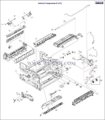RM1-2490 - HP Face Down Top Output Bin Assembly for LaserJet 5200 Series