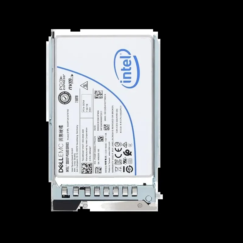 Dell RNN67 Dell Emc 0RNN67 / RNN67 7.68TB Triple-Level Cell PCI Express NVMe 4.0 x4 Read Intensive 2.5-Inch Solid State Drive New 0 Hour