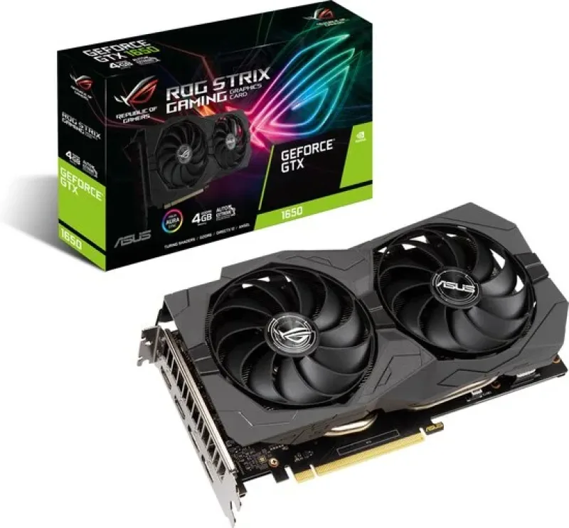 ROG-STRIX-GTX1650-A4GD6-GAMING - Asus ROG Strix GeForce GTX 1650 Graphic Card 4GB GDDR6
