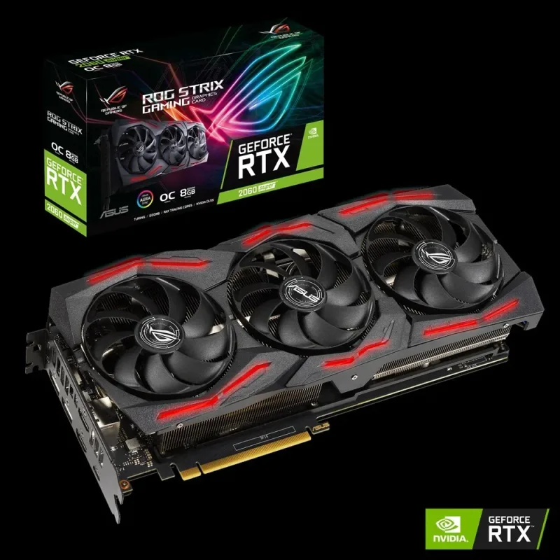 ROG-STRIX-RTX2060S-O8G-EVO-GAMING - Asus ROG Strix GeForce RTX 2060 SUPER Graphic Card 8GB GDDR6