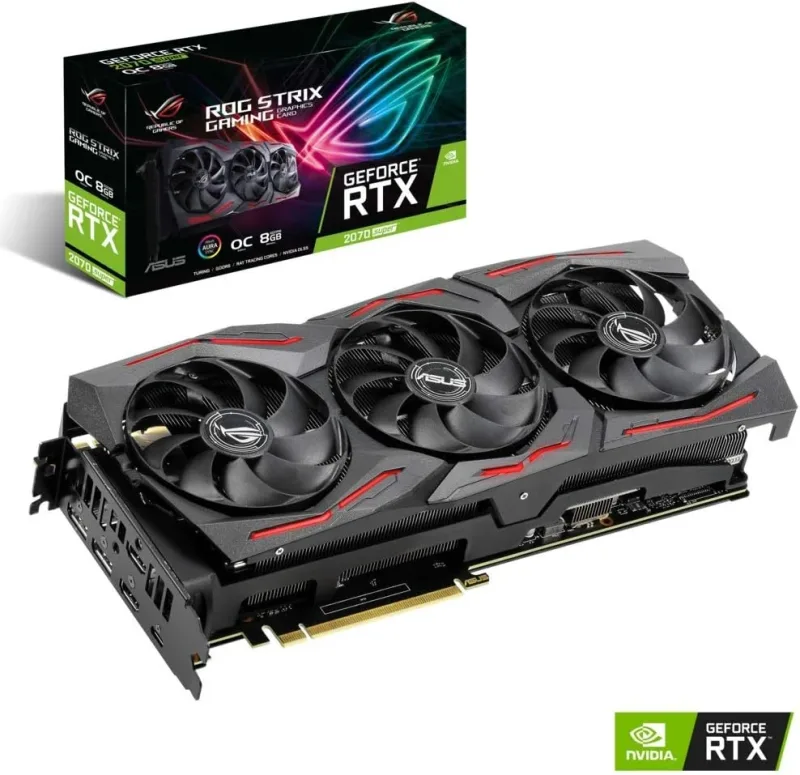ROG-STRIX-RTX2070S-O8G-GAMING - Asus ROG Strix GeForce RTX 2070 SUPER Graphic Card 8GB GDDR6