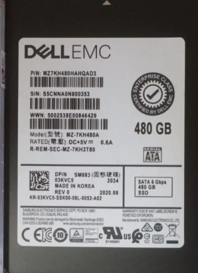 RP480 - Dell 80GB 5400RPM SATA 2.5-inchHard Drive