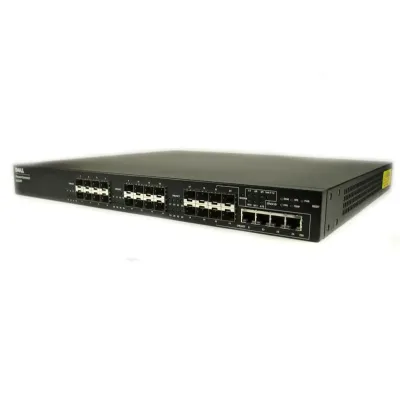 RR224 - Dell PowerConnect 6224F 24 x Port 10/100/1000 + 4 x SFP combo Ports Layer 3 Managed Gigabit Ethernet Network Switch