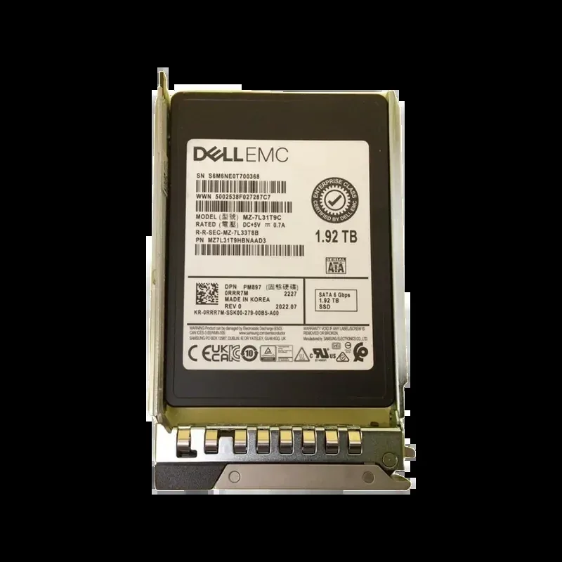 Dell RRR7M Dell Dell 0RRR7M / RRR7M 1.92TB PCI Express x4 Mixed Use Hot-Pluggable SFF 2.5-Inch Solid State Drive For 14g & 15g Poweredge Server