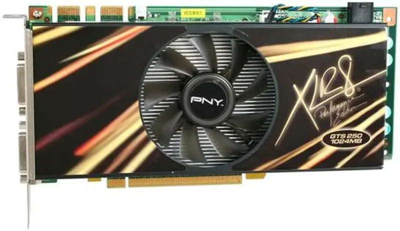 RVCGGTS2501XXB - PNY Tech PNY GeForce GTS 250 1GB 128-Bit PCI Express 2 x16 HDCP Ready SLI Support Video Graphics Card