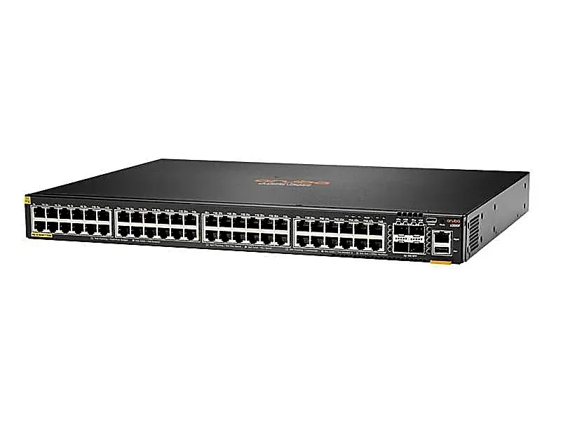 HPE S0M84-61001 Aruba CX 6200F 48G 48-Ports PoE+ 10/100/1000Base-T RJ-45 Gigabit Ethernet + 4-Ports 1000Base-X SFP Layer 3 Managed 1U Rack-mountable Network Switch