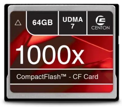 S1-CF1000X-64G - Centon 64GB 1000x CompactFlash (CF) Memory Card