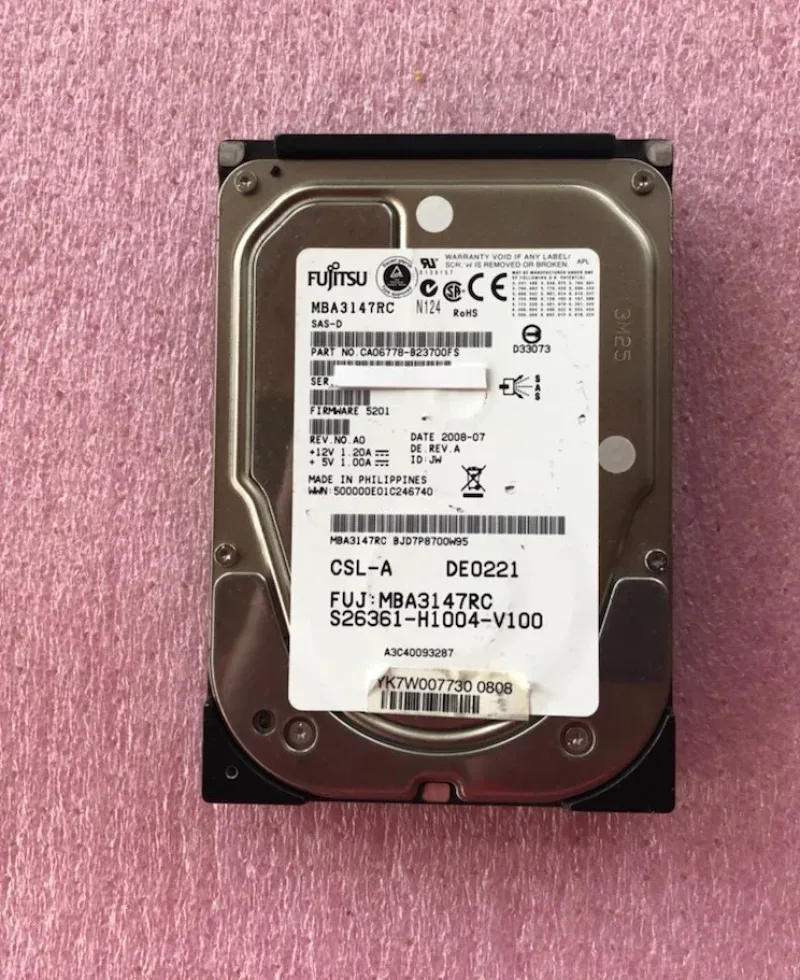 S26361-F4482-L514 - Fujitsu 146GB 15000RPM SAS 6GB/s 16MB Cache 2.5-inch Hard Drive