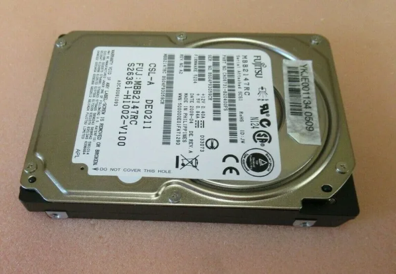S26361-H854-V100 - Fujitsu 147GB 10000RPM Ultra-320 SCSI 80-Pin 8MB Cache 3.5-inch Hard Disk Drive