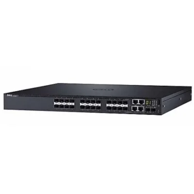 S3124F - Dell 24 x Ports Gigabit Ethernet SFP + 2 x Ports Combo + 2 x Ports 10 Gigabit Ethernet Rack Mountable Layer 3 Managed Network Switch