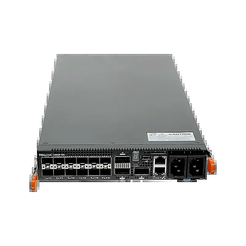 Dell S4112F-ON S4100-ON 12-Ports 1/10GbE SFP+ 3x Ports 100GbE QSFP28 AC Power Supply 1x USB 2.0 Network Switch