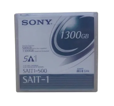 SAIT1500 - Sony SAIT Tape Cartridge - SAIT SAIT-1 - 500GB (Native) / 1.3TB (Compressed)