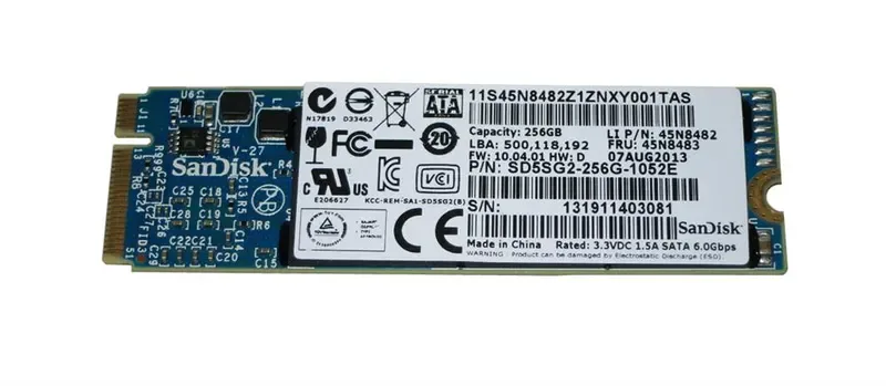SD5SG2-256G-1052E - SanDisk 256GB SATA 6Gb/s Solid State Drive for ThinkPad X1 Carbon