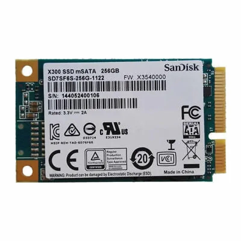 SD7SF6S-512G-1122 - SanDisk X300 512GB SATA 6Gb/s mSATA Solid State Drive