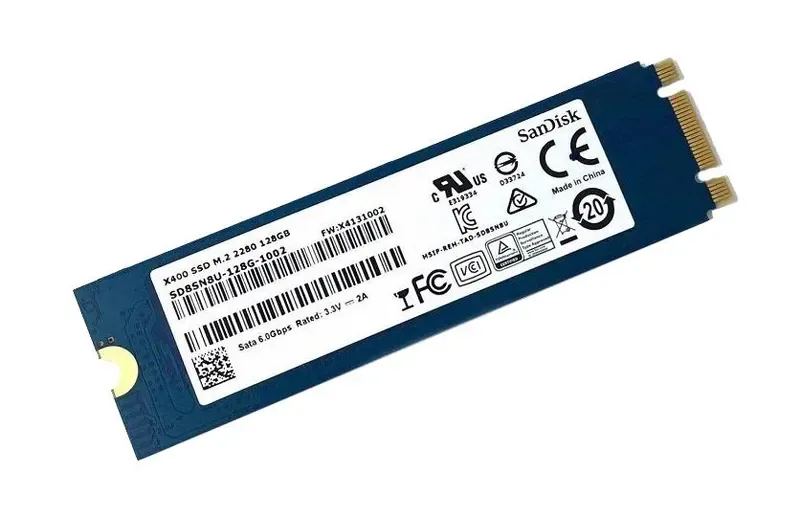SD8SN8U-128G-1002 - SanDisk X400 Series 128GB SATA 6Gb/s M.2 2280 Solid State Drive