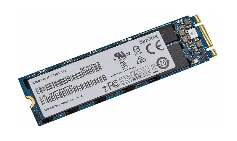 SD8SN8U-256G-1002 - SanDisk X400 Series 256GB SATA 6Gb/s M.2 2280 Solid State Drive