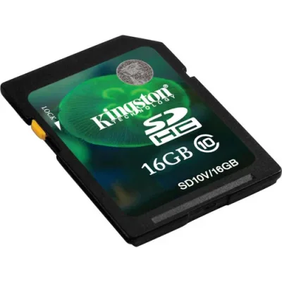 Kingston SDA10/16GBCR 16GB 300x Class 10 SDHC UHS-I Flash Memory Card