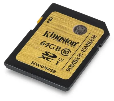 Kingston SDA10/64GBCR 64GB Class 10 SDXC UHS-I Flash Memory Card
