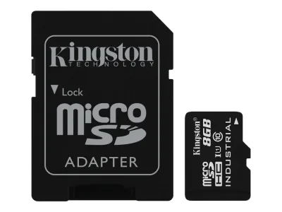 Kingston SDCIT/8GB 8GB Class 10 microSDHC UHS-I Industrial Temp Flash Memory Card
