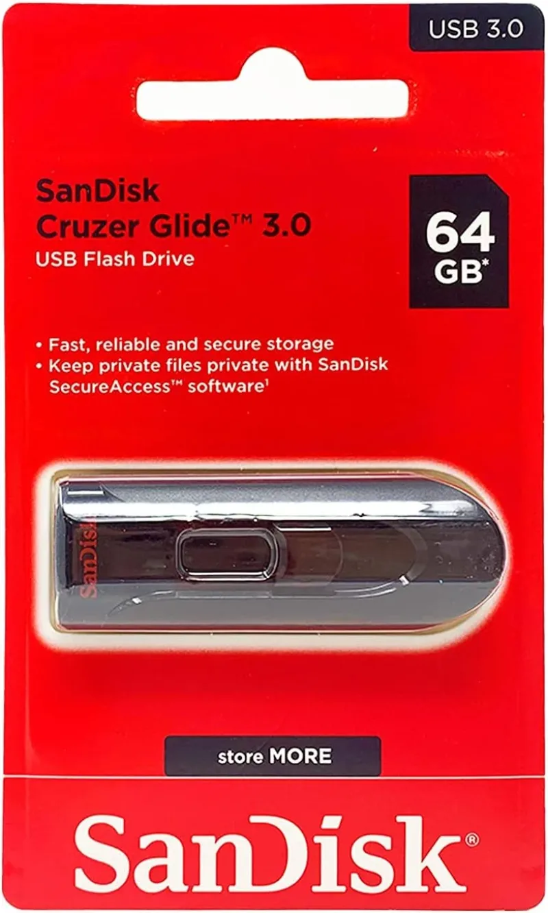 SDCZ60-064G-A46 - SanDisk Cruzer Glide 64GB USB Flash Drive