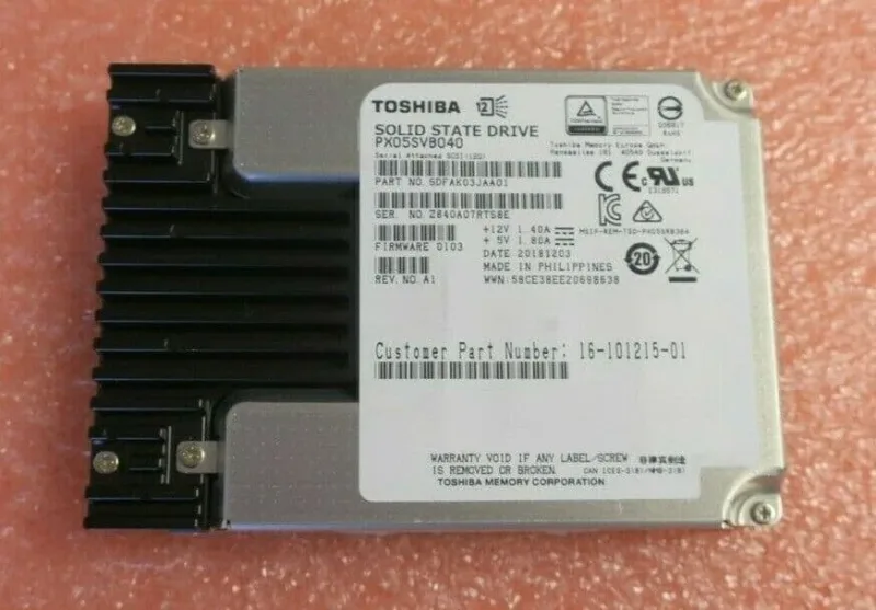 SDFCB01GEA01 - Toshiba 400GB SAS-12GB/s 2.5-inch Enterprise Solid State Drive