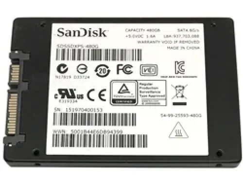 SDSSDXPS-480G - SanDisk 480GB 2.5-inch 6GB/s Extreme PRO SATA Solid State Drive