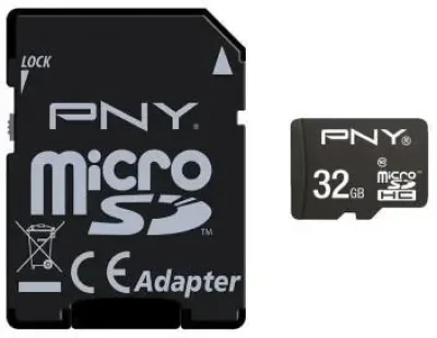 SDU32GPER25-EF - PNY Performance 32GB Class 10 microSDHC Flash Memory Card