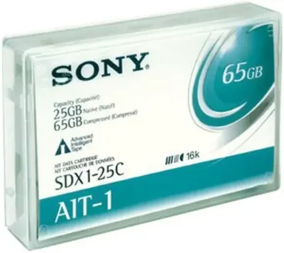 SDX1-25C - Sony 8mm 170 Meter AIT-1 25/50GB with Chip DATA Cartridge