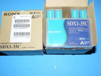 SDX1-35C - Sony 8mm 230 Meter AIT-1 35/91GB with Chip Tape Cartridge