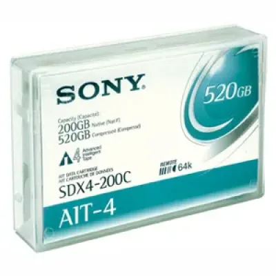 SDX4200CN - Sony AIT-4 Tape Cartridge - AIT AIT-4 - 200GB (Native) / 520GB (Compressed) - 1 Pack