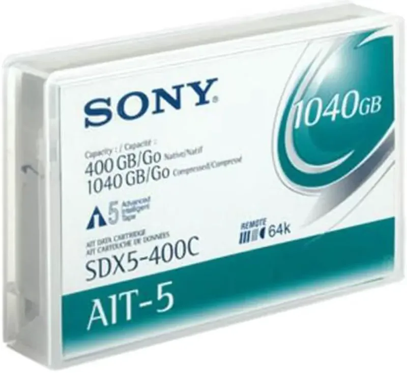 SDX5400C-BC - Sony SDX5-400C AIT-5 Barcoded Data Cartridge - AIT AIT-5 - 400GB (Native) / 1.04TB (Compressed)